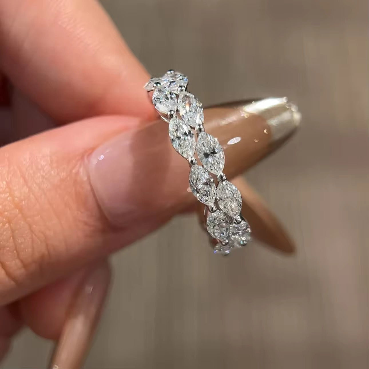Marquise Diamond Eternity Band