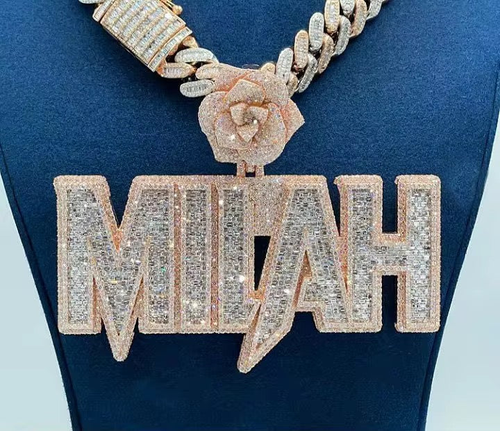 Luxury Diamond Rose "COUNT" Pendant