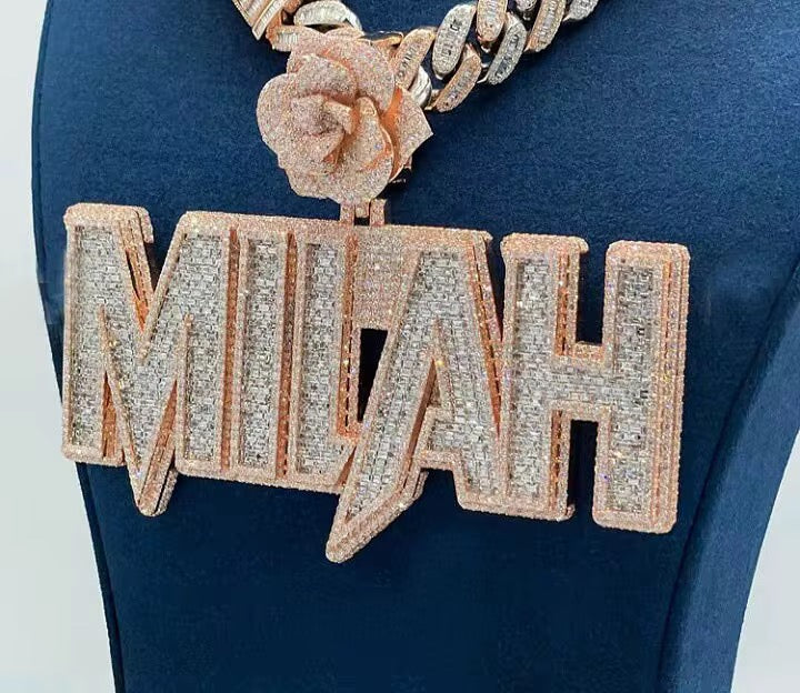Luxury Diamond Rose "COUNT" Pendant