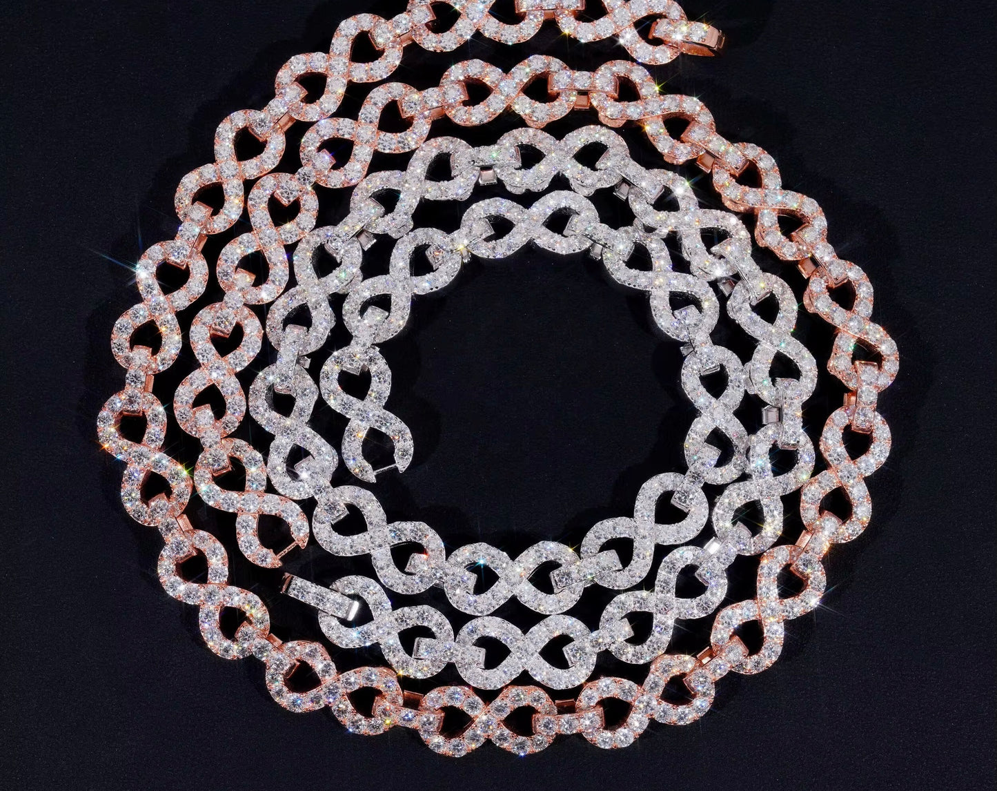 Infinity Diamond Tennis Chain Necklace