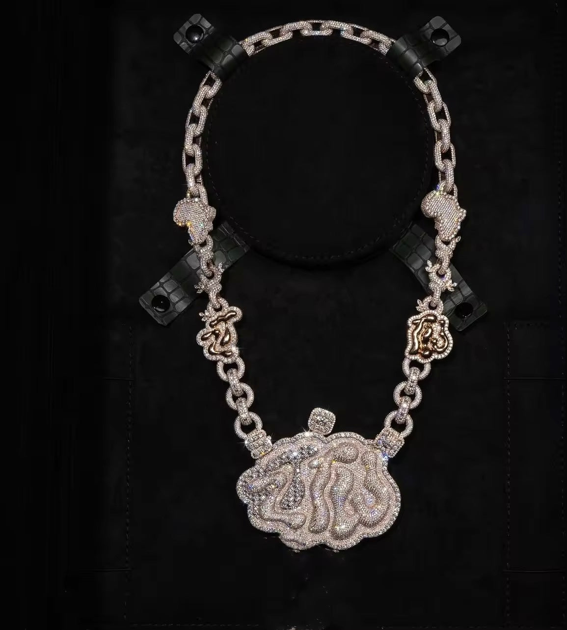 Diamond "Medusa" Luxury Statement Necklace