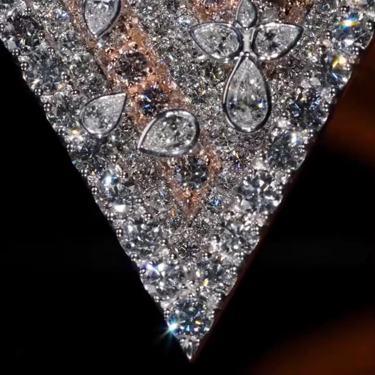 Celestial Triangle Diamond Pendant