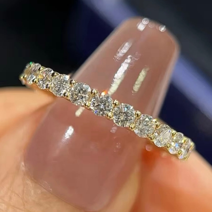 Round Diamond Eternity Band