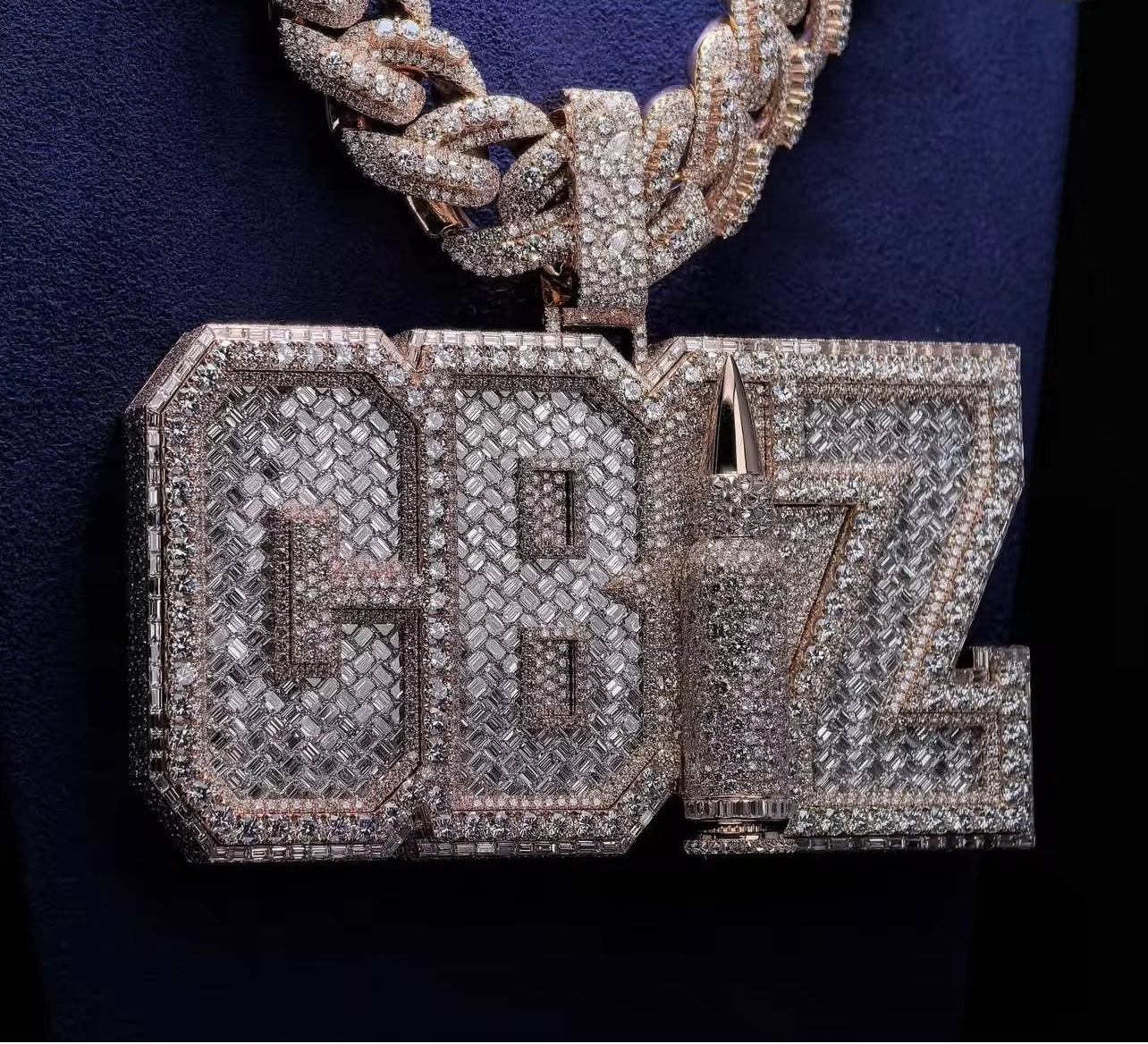 Signature "CRZ" Custom Diamond Pendant