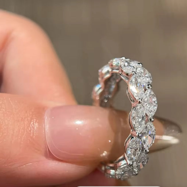 Marquise Diamond Eternity Band