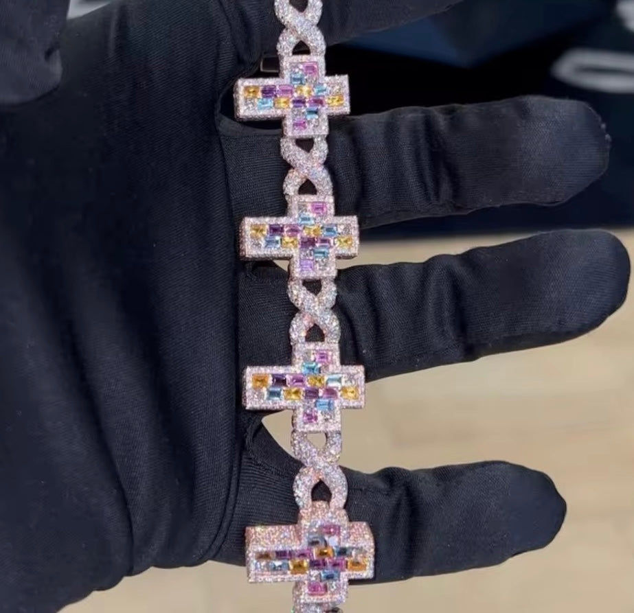 Celestial Cross Diamond Bracelet