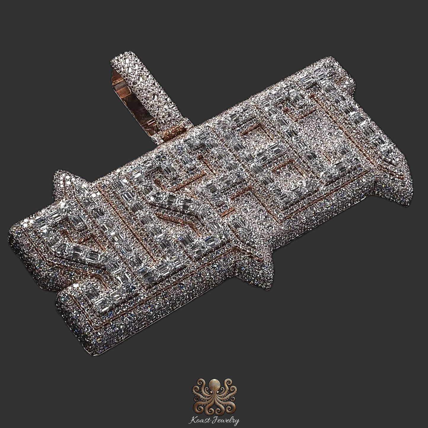 Diamond Cuban Link And Pendant Chain