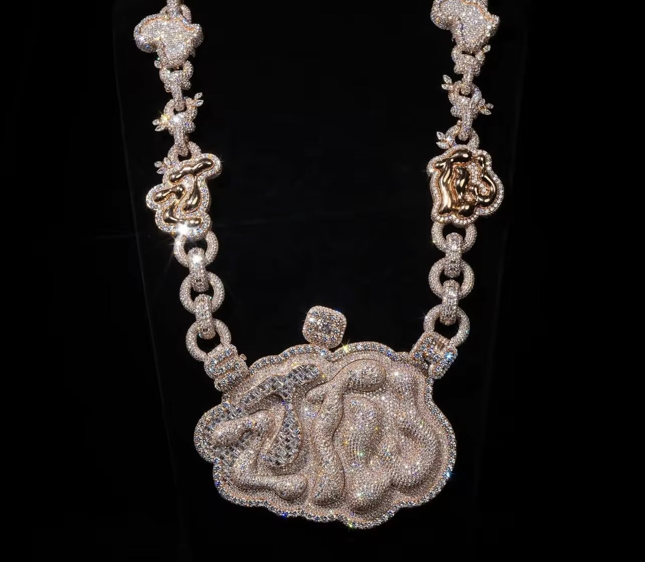 Diamond "Medusa" Luxury Statement Necklace