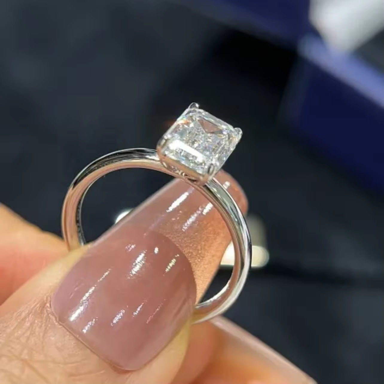 Signature Emerald-Cut Diamond Solitaire Ring