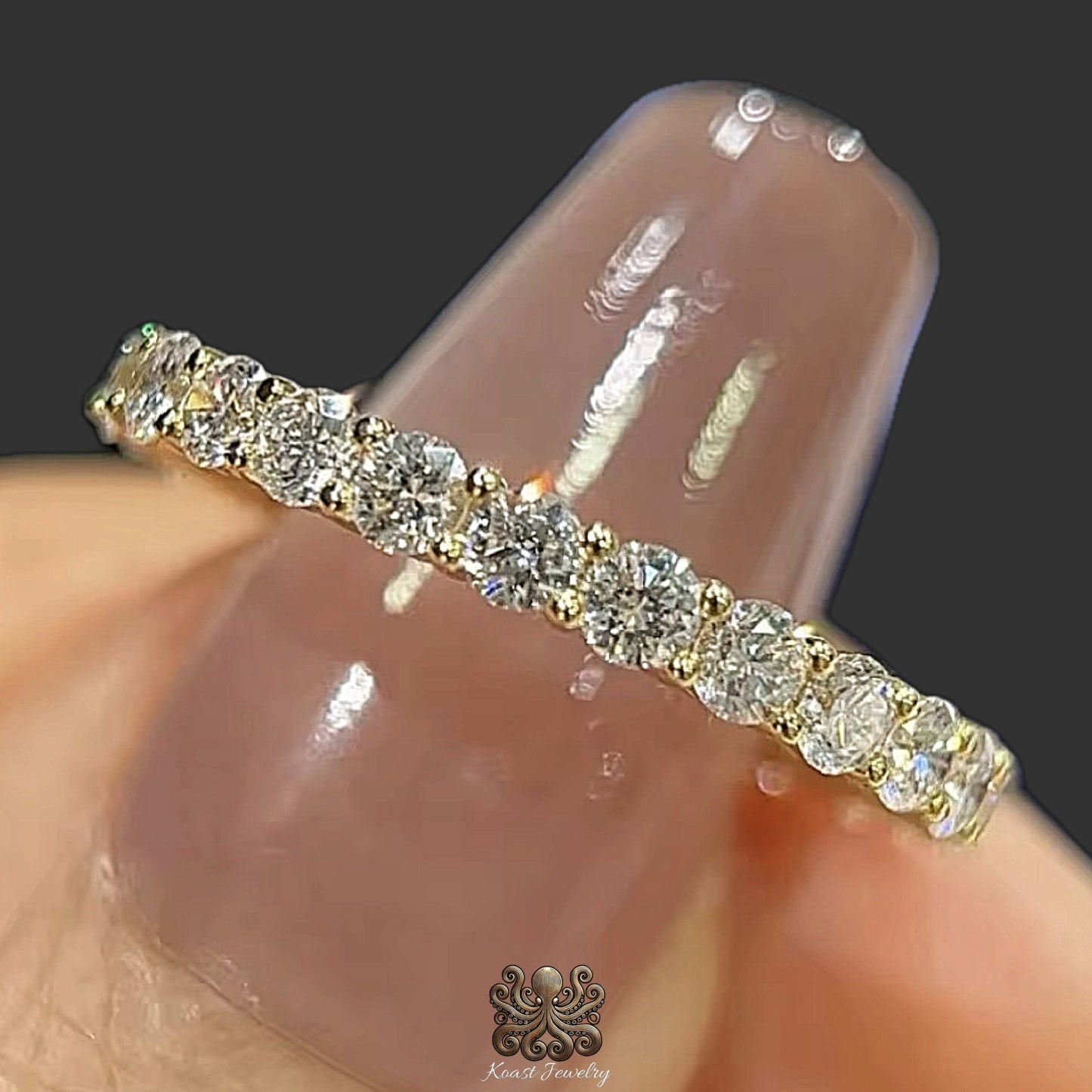 Round Diamond Eternity Band