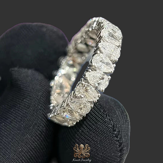 Oval Diamond Eternity Band