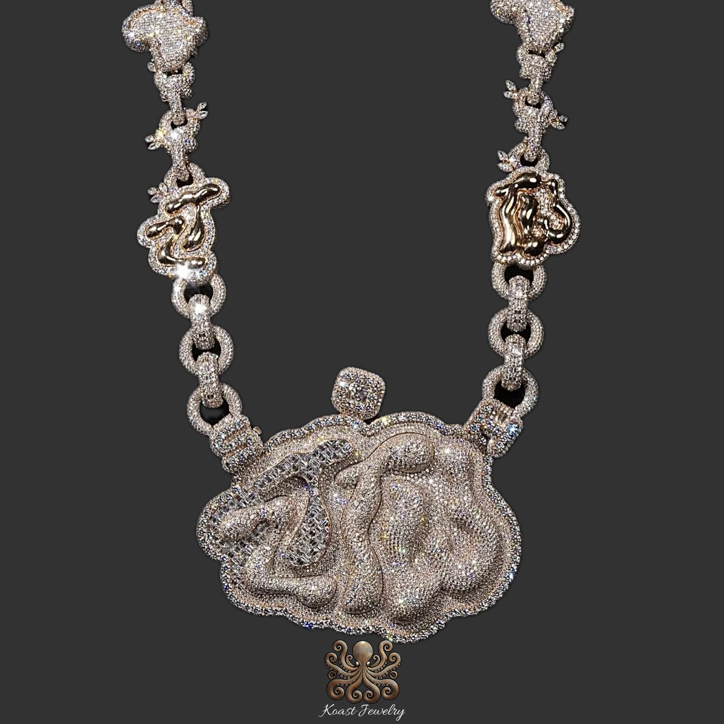 Diamond "Medusa" Luxury Statement Necklace