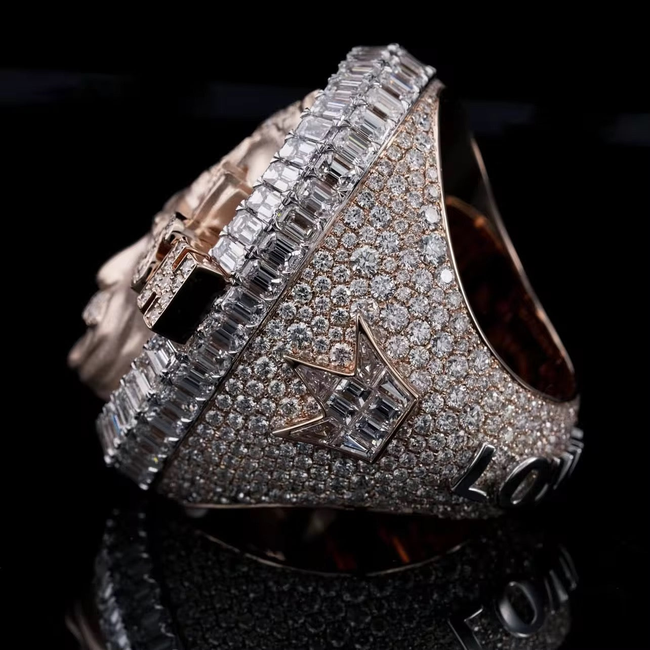 Luminous Presidential Baguette Diamond Ring